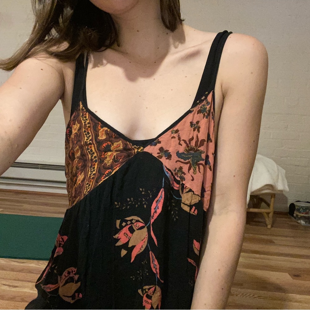 Free People slip dress - mixed prints